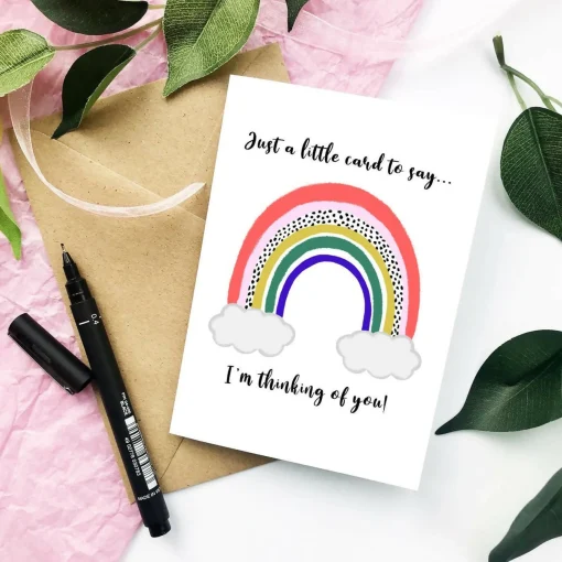 Thinking Of You Rainbow Card