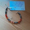 Tibetan Silver Toggle Catch Bracelet with Faceted Grey Hematite, Drago