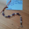 Tibetan Silver Toggle Catch Bracelet with Grey Hematite, Faceted Rose