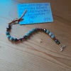 Tibetan Silver Toggle Catch Bracelet, with Faceted Grey Hematite, Face