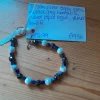 Tibetan Silver Toggle Catch Bracelet with Faceted Grey Hematite, Cubed