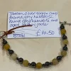 Tibetan Silver Toggle Clasp Bracelet Faceted Grey Hematite, Round Grey