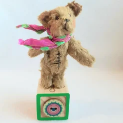 Tiny Windy Day Bear Ornament