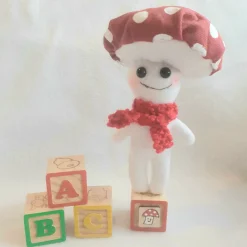 Toadstool ( Red Scarf) Ornament