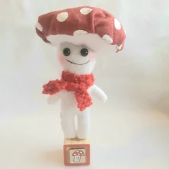 Toadstool ( Red Scarf) Ornament