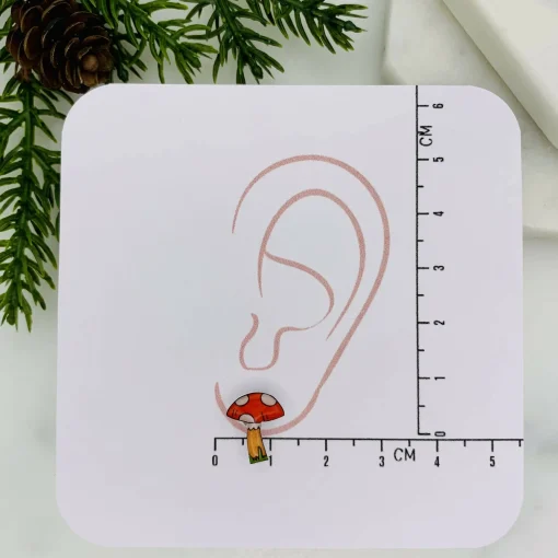 Toadstool/Mushroom Stud Earrings