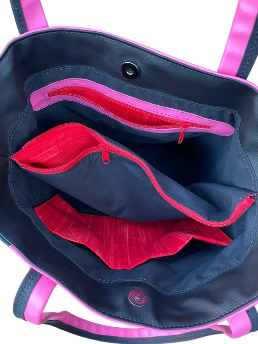 TOTE BLACK/PINK