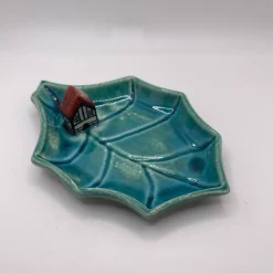 Turquoise Leaf with House