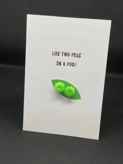 ‘Two Peas in a Pod’ - Pom Pom greeting card