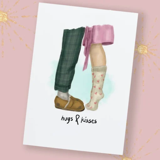 Valentines Card - Hugs and Kisses