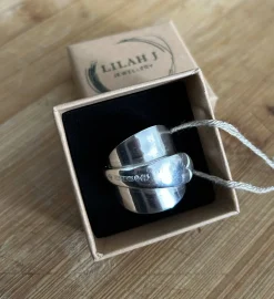 Vintage Stamped Wrap Spoon Ring