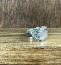 Wagon Wheel Teaspoon Ring