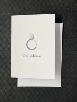 Wedding / Engagement Congratulations Card - Pom Pom greeting card