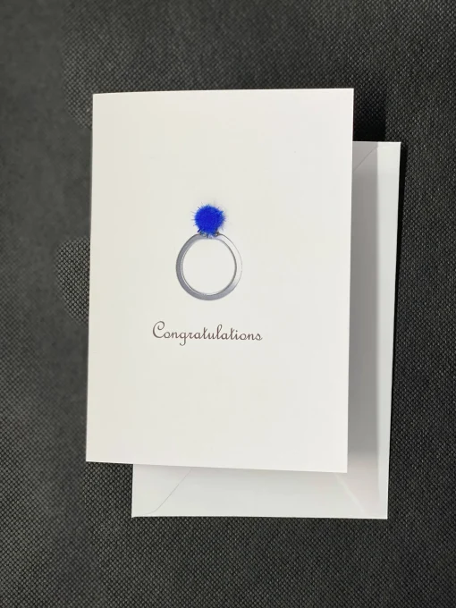 Wedding / Engagement Congratulations Card - Pom Pom greeting card