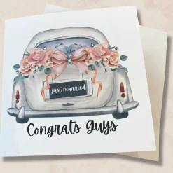 wedding card - congratulations guys