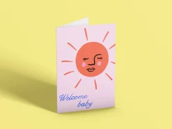 Welcome baby card