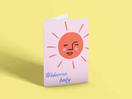 Welcome baby card
