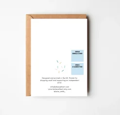 Welcome Little One New Baby Card in Blue