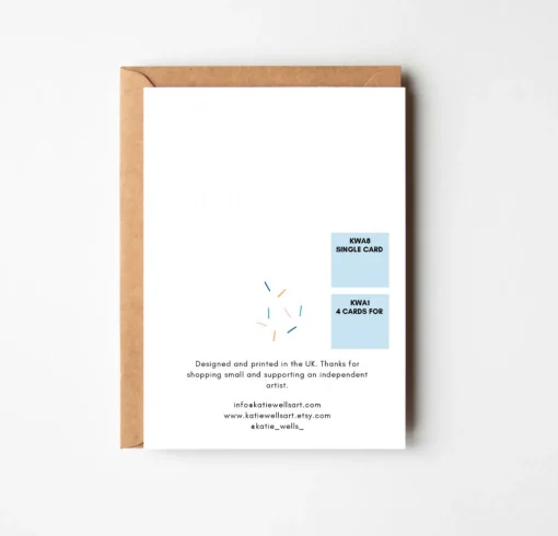 Welcome Little One New Baby Card in Blue