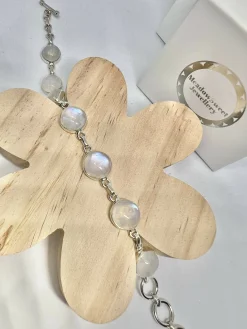 White moonstone bracelet