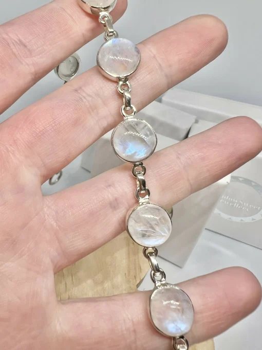White moonstone bracelet