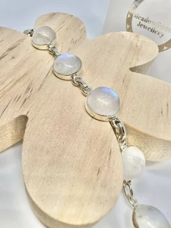 White moonstone bracelet