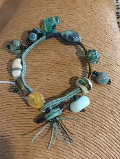 Woven Art Bead Bracelet Lkr143