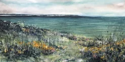 YORKSHIRE COAST - ACROSS THE WATER TO FLAMBOROUGH - CARD