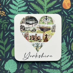 Yorkshire Heart Coaster