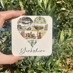 Yorkshire Heart Coaster