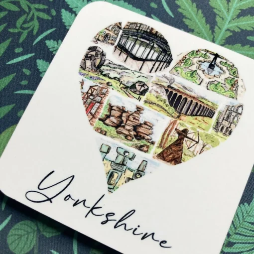 Yorkshire Heart Coaster