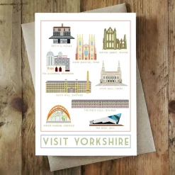 Yorkshire Landmarks Greetings Card