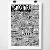 Yorkshire Landmarks Print | Local Heritage | Art & Soul
