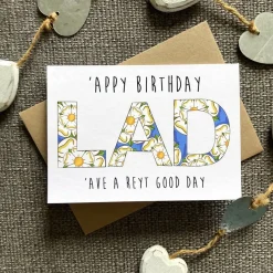 Yorkshire Rose Lad Greetings Card