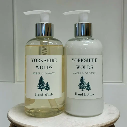Yorkshire Wolds Hand Wash & Lotion Set - Amber & Oakmoss | Art & Soul