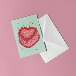 You Got Hitched Wedding Cake Card | Art & Soul