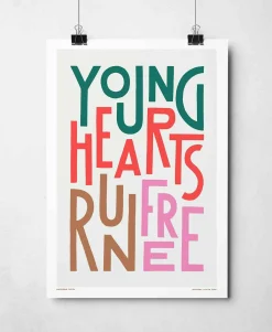 Young Hearts Print | Iconic Song Lyric Art | Art & Soul
