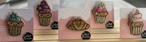 Yummy! Cute Croissant Badge