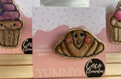 Yummy! Cute Croissant Badge