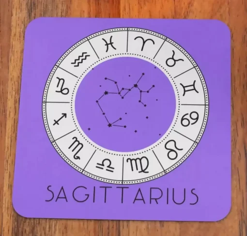 Zodiac Star Signs Coaster CONSTELLATION Design